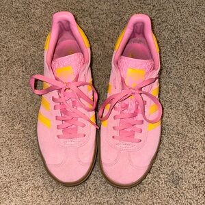 Adidas Women's Vibrant Pink and Yellow Sneakers